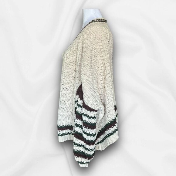 POL Oversized Chunky Cropped Knit Sweater - Large Cabincore, Cozycore Grunge - Picture 2 of 9